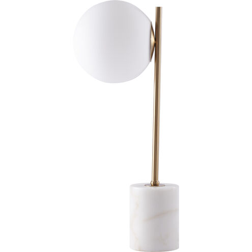Canada 22 inch 100.00 watt Gold/White Table Lamp Portable Light
